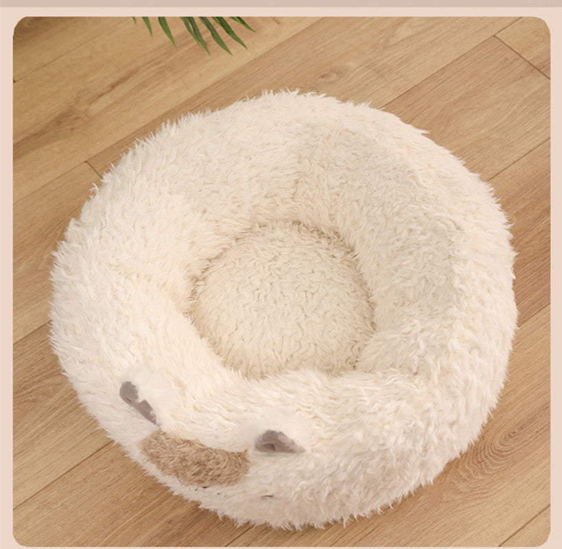 Alpaca Pet Bed Warm Plush Cat/Small Dog Bed