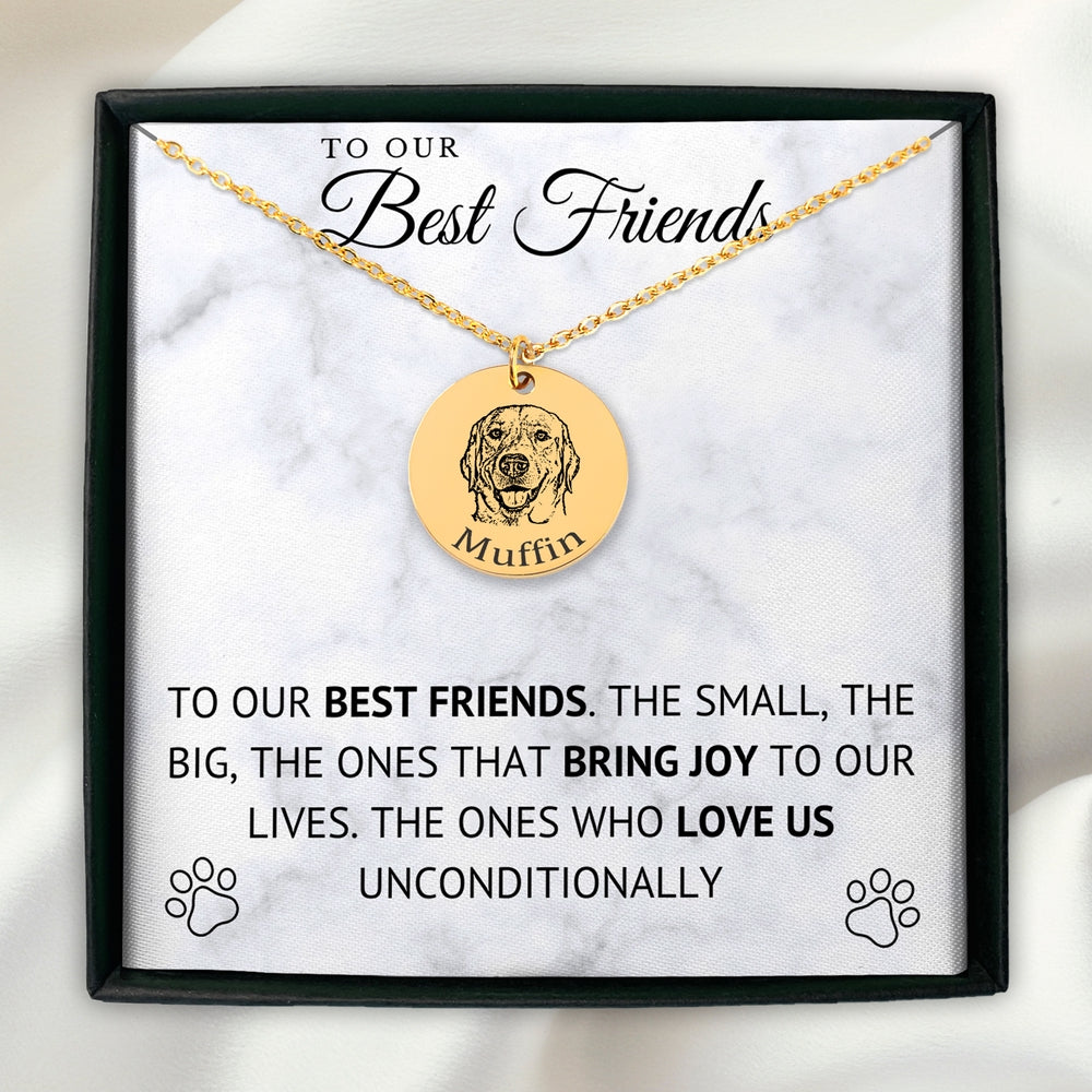 Personalized Pet Photo Engraved Necklace